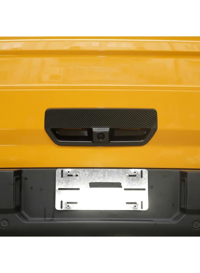 Jimen Compatible with Ford Bronco Sport 2021-2022, Rear Door Tailgate Handle Cover Trim (Carbon Fiber) - Image 5