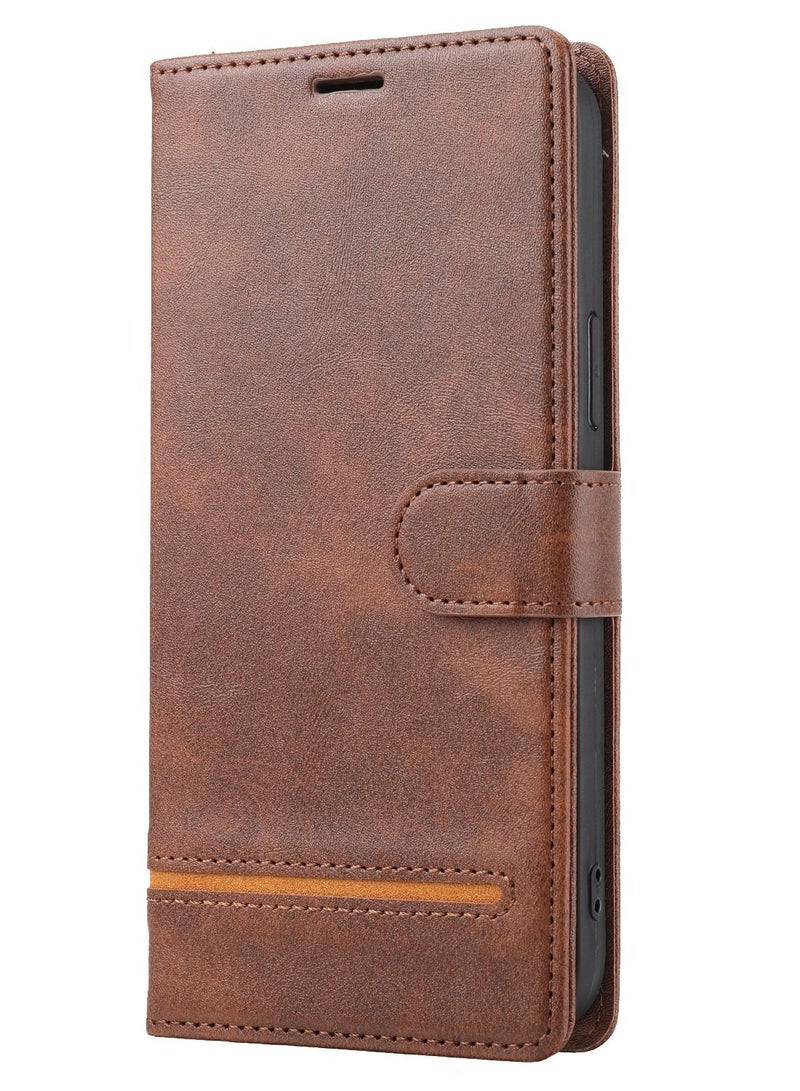 Suteni Flip Cover Leather Protective Hidden Card Slots Phone Case for iPhone - Image 1