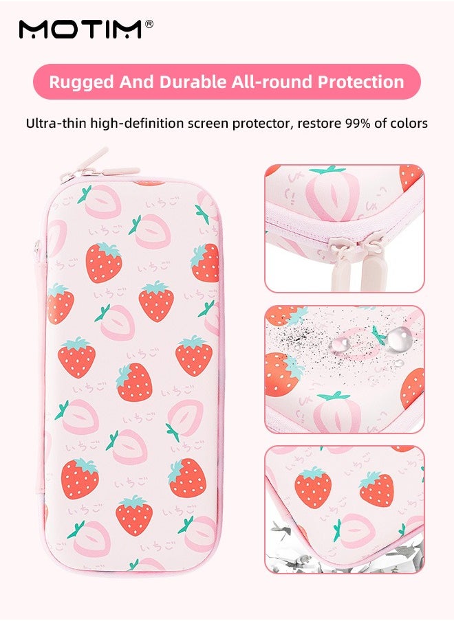 Motim 4 IN 1 Carrying Case for Nintendo Switch NS OLED, Shockproof Waterproof Switch Protective Case Cover Compatible with Nintendo Switch OLED Console Travel Storage Bag Accessories Bundle  - Image 3