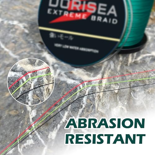 Dorisea Extreme Braid 100% Pe Braided Fishing Line 109Yards-2187Yards 6-300Lb Test Gray (1000m/1093Yards 20lb/0.20mm) - Image 5
