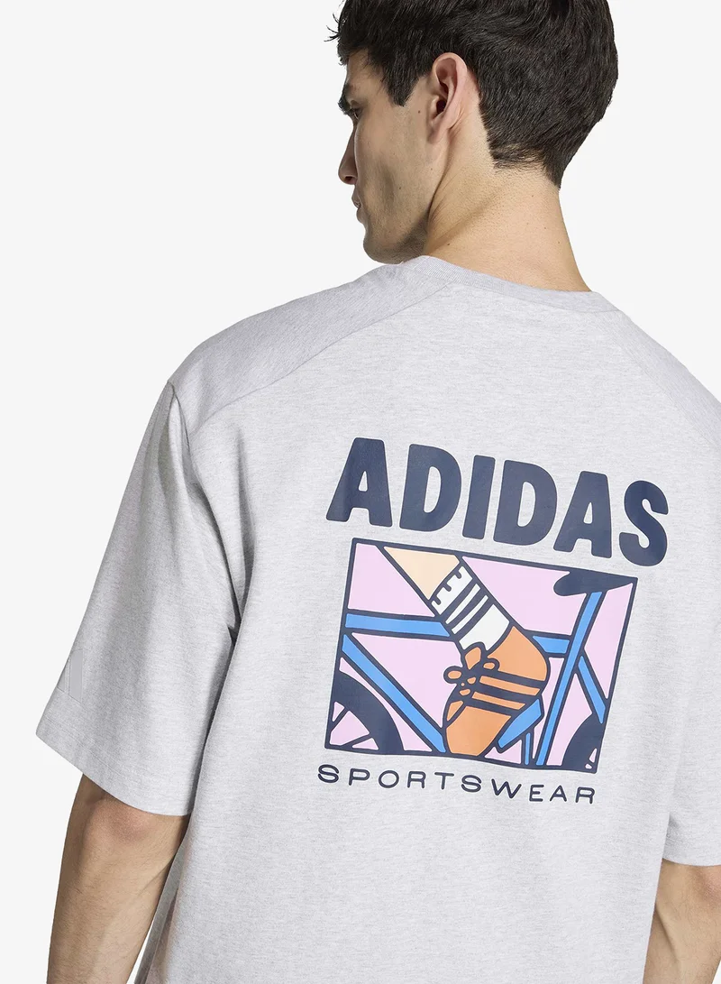 Adidas LGREYH Animal Pop Bike Graphic T-Shirt for Men | Best Price UAE