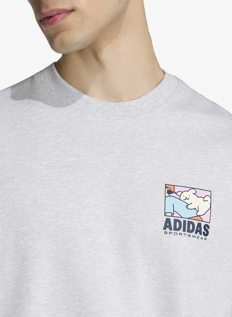 Adidas LGREYH Animal Pop Bike Graphic T-Shirt for Men | Best Price UAE