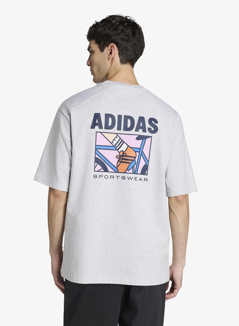 Adidas Animal Pop Bike Graphic T-Shirt