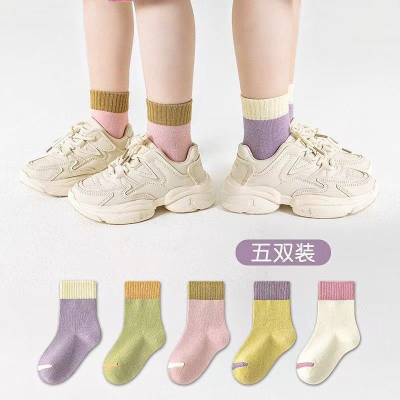 Children'S Socks Korean Style Socks Mid-Calf Socks Cartoon Cheering Duck Children'S Socks Autumn Boys' Long Socks Trendy - Image 1