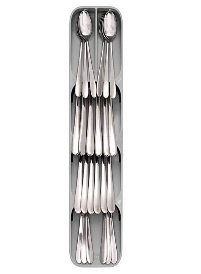 istore Kitchen Cutlery Organizer | Compact Drawer Storage Organizer Tray | Spoon Fork Storage Holder Rack (Multicolor) - Image 1