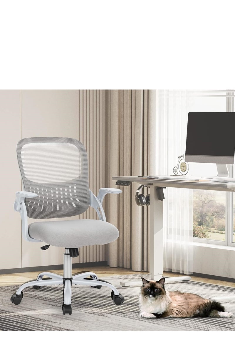 Ergonomic Office Chair, Desk Chair Breathable Mesh Office Chair White - Image 5
