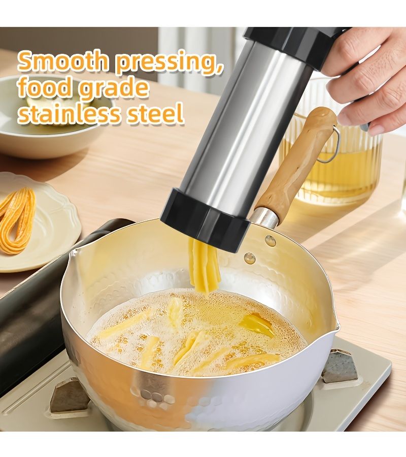 Spanish Churro Maker With 3 Pieces Free Cleaning Brush Stainless Steel Easy To Use - Image 4
