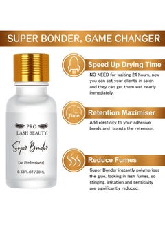 20Ml Super Bonder For Lash Extensions, Upgraded Lash Bonder For Eyelash Extensions Retention Maximiser Speed Up Dry Time Reduce Fumes Glue Accelerator Water Oil Proof 20Ml - pzsku/Z6F7C19DA50296F0EB0CDZ/45/_/1734437689/f801c9a4-1bc6-48dd-93a0-0fc7e94a7425