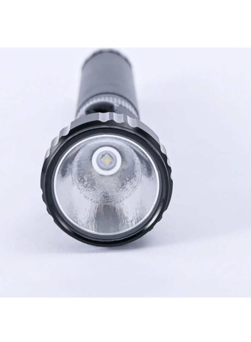 ULTRA-GOLD Rechargeable LED Flashlight Black - Image 3