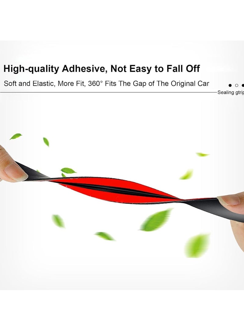 Captaintech Car Weather Stripping, 14mm Car Sunroof Seal, Windshield Weather Seal Rubber Stripping Trim Weatherstrip Adhesive T Shape Sunroof Cover Leak Sound Proofing (10m) - Image 3