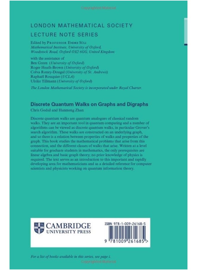 Discrete Quantum Walks on Graphs and Digraphs  - Image 1
