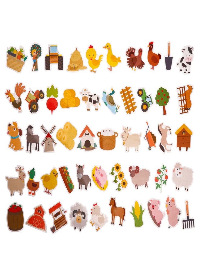 Cleverplay 100 Pack Farm Animal Stickers,Barn Cow Pig Party Favors Gifts, Farm Party Decorations - Image 3