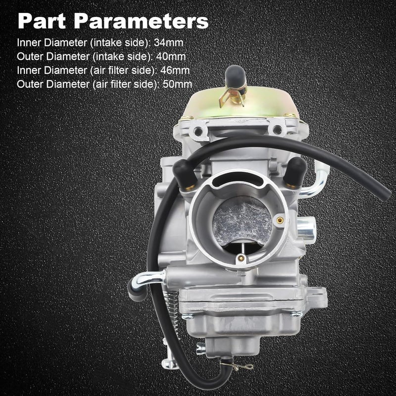 MINSTAR Carburetor for Polaris Sportsman 500 4x4 6X6 (1996-2008) & Ranger 500 (1999-2009) with Air Filter - Image 4