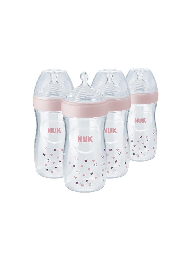 NUK زجاجة حليب نوك ببساطة طبيعية مع تقنية SafeTemp - Image 1