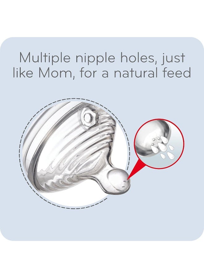 NUK زجاجة حليب نوك ببساطة طبيعية مع تقنية SafeTemp - Image 2