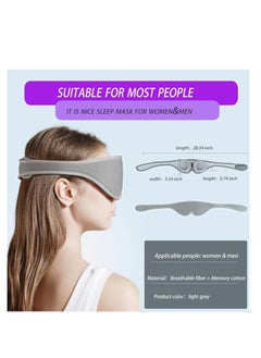 ARNOTEC 3D Sleep Mask with Detachable Eye Cups – 100% Light Blocking, Zero Eye Pressure – Adjustable Strap, Memory Foam, Skin-Friendly & Breathable – Perfect for Travel, Naps & Insomnia  - Image 5