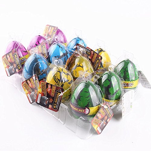 YKLWORLD Hatching Dinosaur Eggs Set of 12 Pcs Crack Colorful Grow Dino Egg That Hatch in Water Growing Pet Birthday Easter Party Favors Gifts for Kids Boys - Image 5
