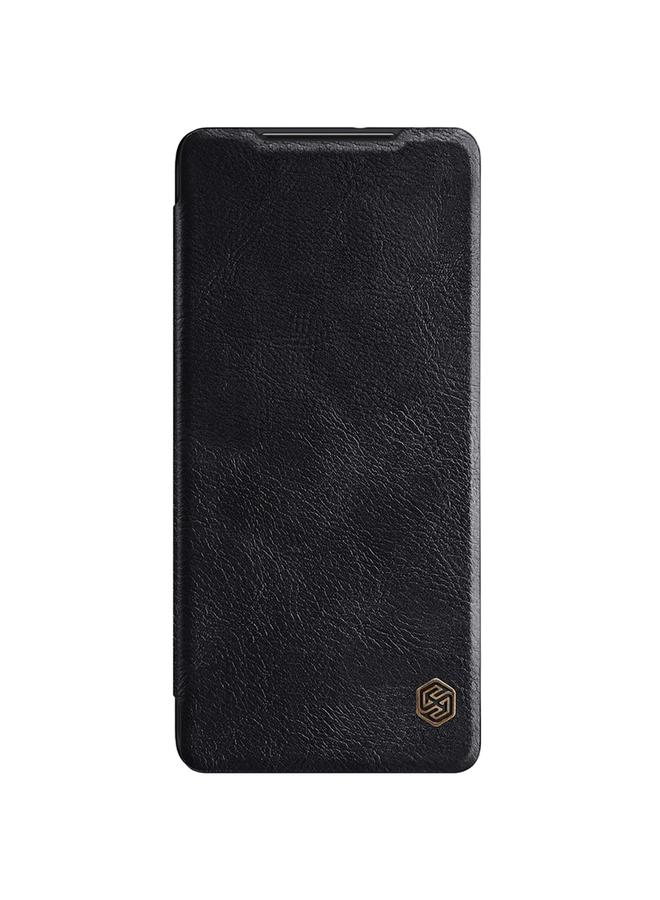 Nillkin Case For Samsung Galaxy S21 Ultra 5G QIN Series Crazy Horse Texture Horizontal Flip Leather Case with Card Slot - Image 2