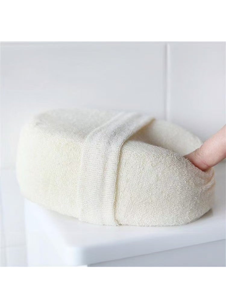 Natural Loofah Bath Sponge, Exfoliating Shower Pouf, Deep Cleaning Body Scrubber for Men Women, Travel Exfoliating Bath Loofah - Image 5