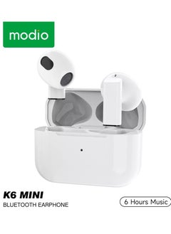 Modio K6 Mini Wireless Bluetooth Earbuds With HD Sound Quality andCompatible With All Android iso Devices