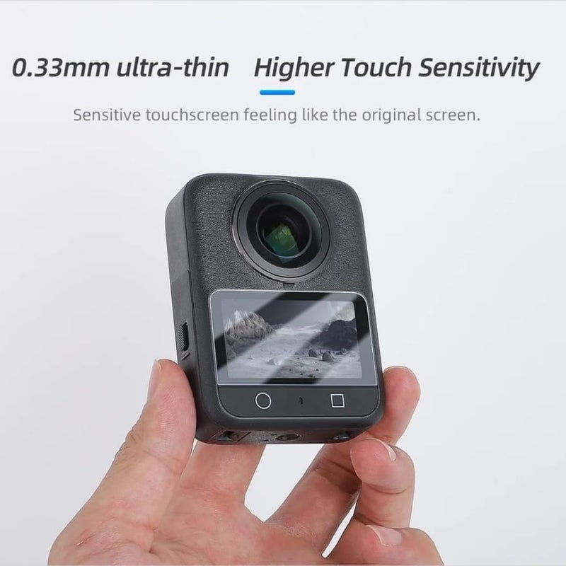 GetZget® Tempered Glass Compatible with Dji Osmo 360 Camera screen protector Guard 9H Hardness 2d Curved edge HD Clarity accessories - Image 4