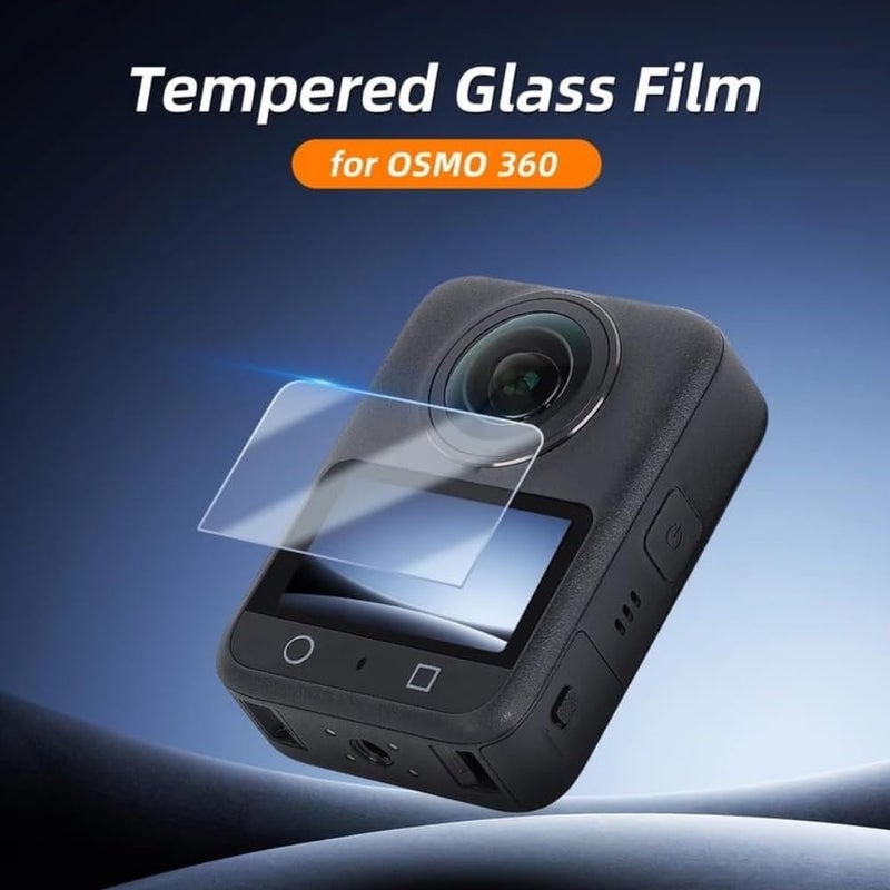GetZget® Tempered Glass Compatible with Dji Osmo 360 Camera screen protector Guard 9H Hardness 2d Curved edge HD Clarity accessories - Image 3