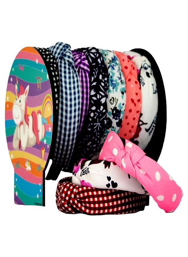 The Rosette Imprint Acrylic Hairband Organiser for Girls - Transparent Headband Display Stand & Storage Holder - Kids Room Décor - Multicolour Unicorn Design - Image 1