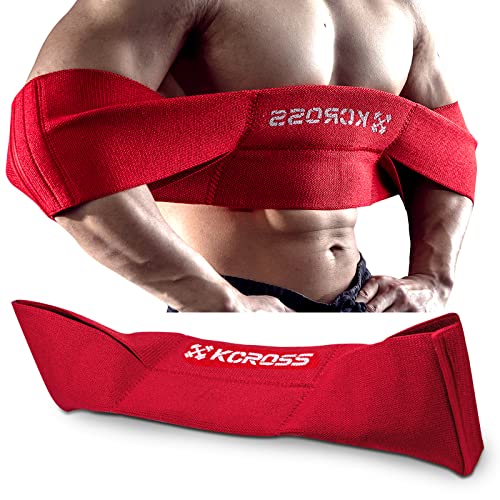 KCROSS Bench Press Band for Men and Women, Weight Lifting Bench Press Band, Push Up Exercise Bench (Red, 7.6in) - Image 1