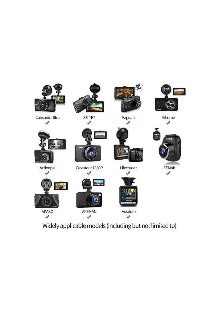SoeKoa Dash Cam Suction Cup and Adhesive Mount with Joints - Image 3