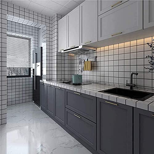 HOME13™ Matte Grey Wallpaper (24x96 in) Decorative Self Adhesive Countertop Cabinets Wallpaper - Image 4