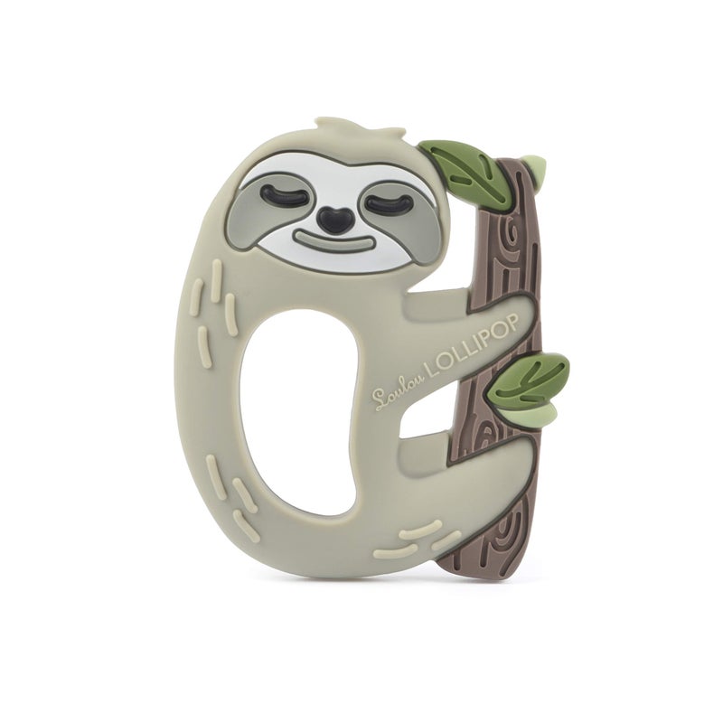 Loulou Lollipop Loulou Lollipop Silicone Teether for Teething Baby Boy and Girl Sloth