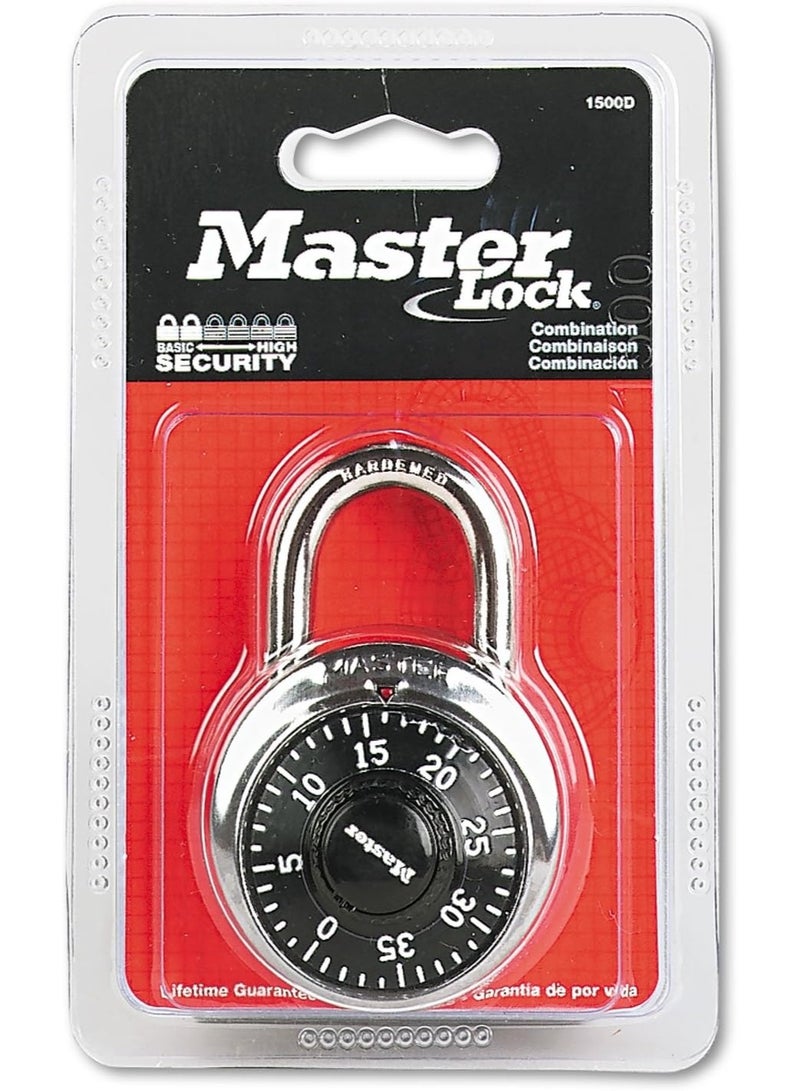 Master Lock Master Lock 1500D Locker Lock Combination Padlock, 1 Pack, Black  - Image 3