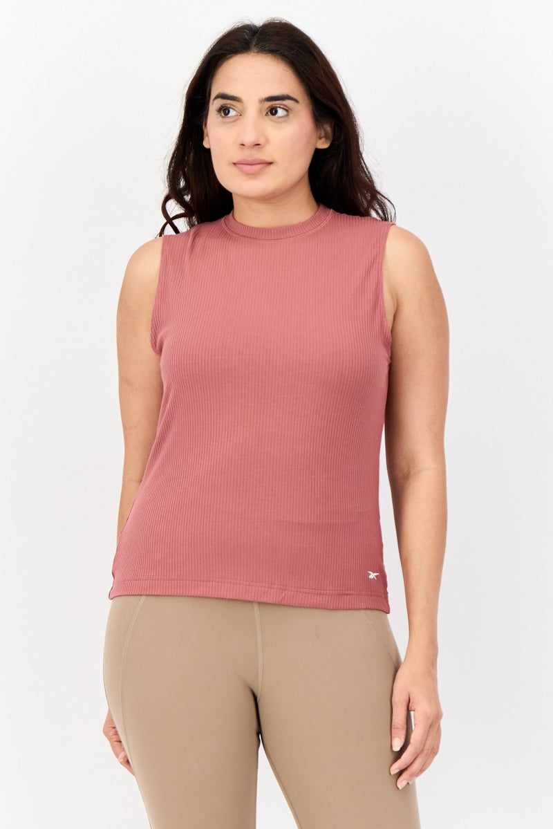 Reebok Women Sportswear Fit Sleeveless Outdoor Tank Top, Mauve - Image 1