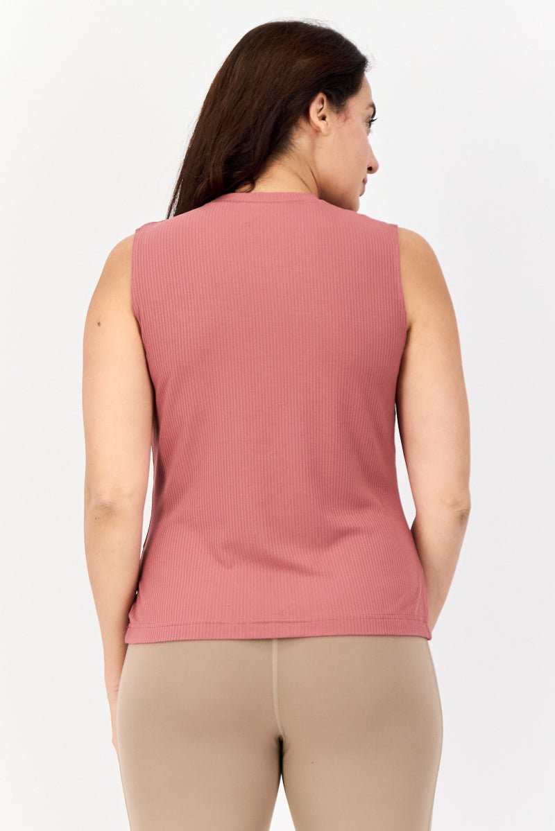 Reebok Women Sportswear Fit Sleeveless Outdoor Tank Top, Mauve - Image 3