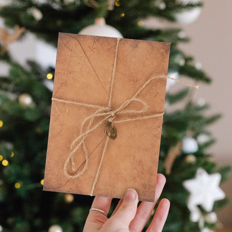 Vintage Kraft Paper Letter Writing Set A5 Stationery With 3 Antique Paper Envelopes - Image 5