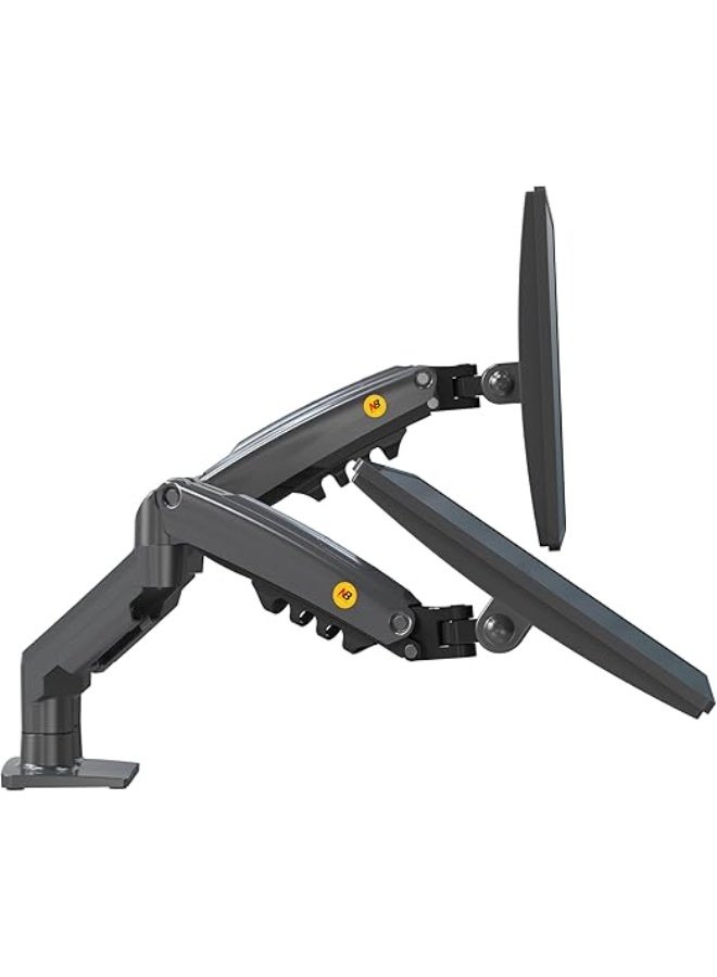 Dual-arm shock-absorbing monitor stand – suitable for 17-27 inch monitors – supports weights from 2 to 9 kg – adjustable stand - Image 2