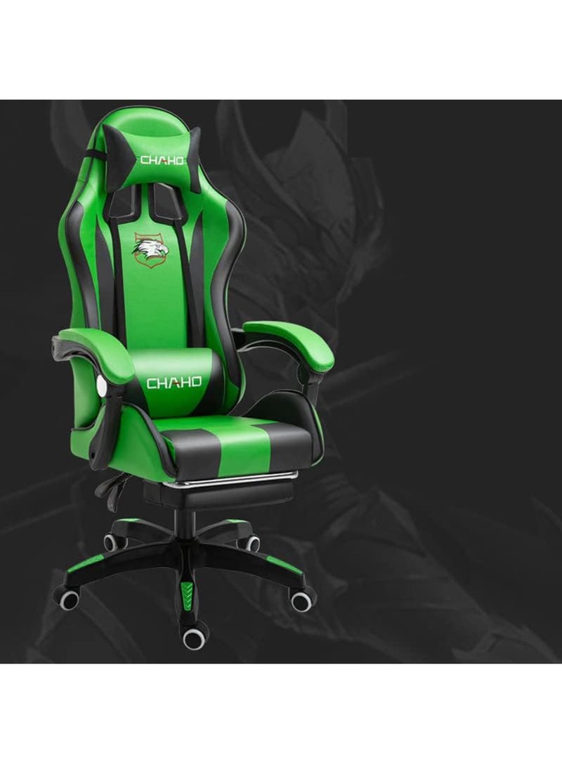 Generic Gaming Chair  High Back Computer Chair with Footrest and Lumbar Support Ergonomic Chair with 360°-Swivel  - Image 1
