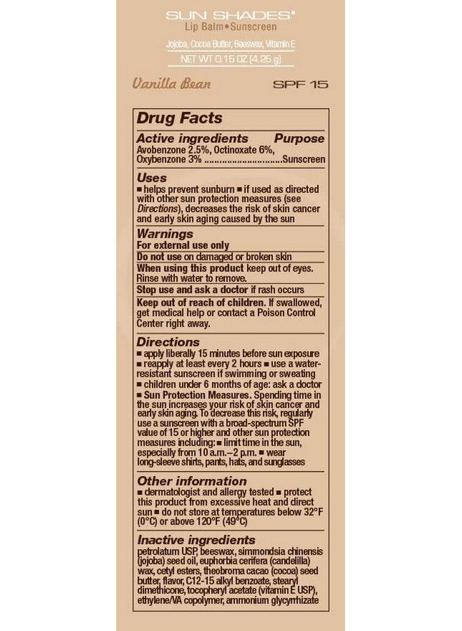 Melaleuca Sun Shades Lip Balm Vanilla Bean - Image 4
