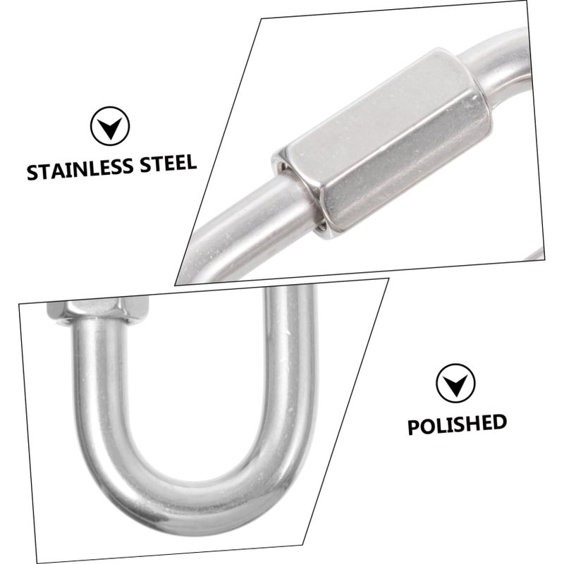 5Pcs Heavy Duty Stainless Steel Quick Chain Repair Links 8mm 10mm 12mm Connecting Rings - Image 5