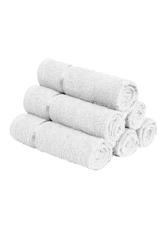 Story@Home Story@Home Face Towel Set of 6 | 100% Cotton Towel | 450 GSM | White | Quick Dry Towels for Facewash | Face Towel for Men | Face Towel for Women | Ideal Kitchen Towel | Perfect for Everyday Use  - Image 1