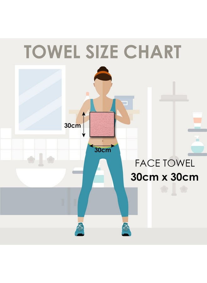 Story@Home Story@Home Face Towel Set of 6 | 100% Cotton Towel | 450 GSM | White | Quick Dry Towels for Facewash | Face Towel for Men | Face Towel for Women | Ideal Kitchen Towel | Perfect for Everyday Use  - Image 5