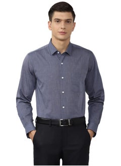 Peter England Peter England Men's Solid Regular Shirt (PESFOSLBG00575_MediumGrey 38)  - Image 1