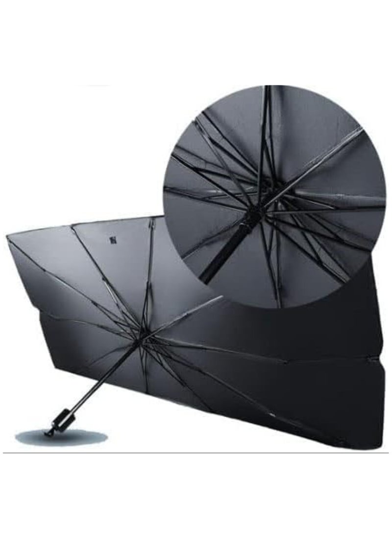Gravity Foldable Car Windshield Sunshade Umbrella – UV-Blocking Reflective Cover for Cars, SUVs & Trucks, Protects Interior from Sun Damage & Heat, Easy Storage, Fits Most Windshields – Keeps Vehicle Cool - Image 1