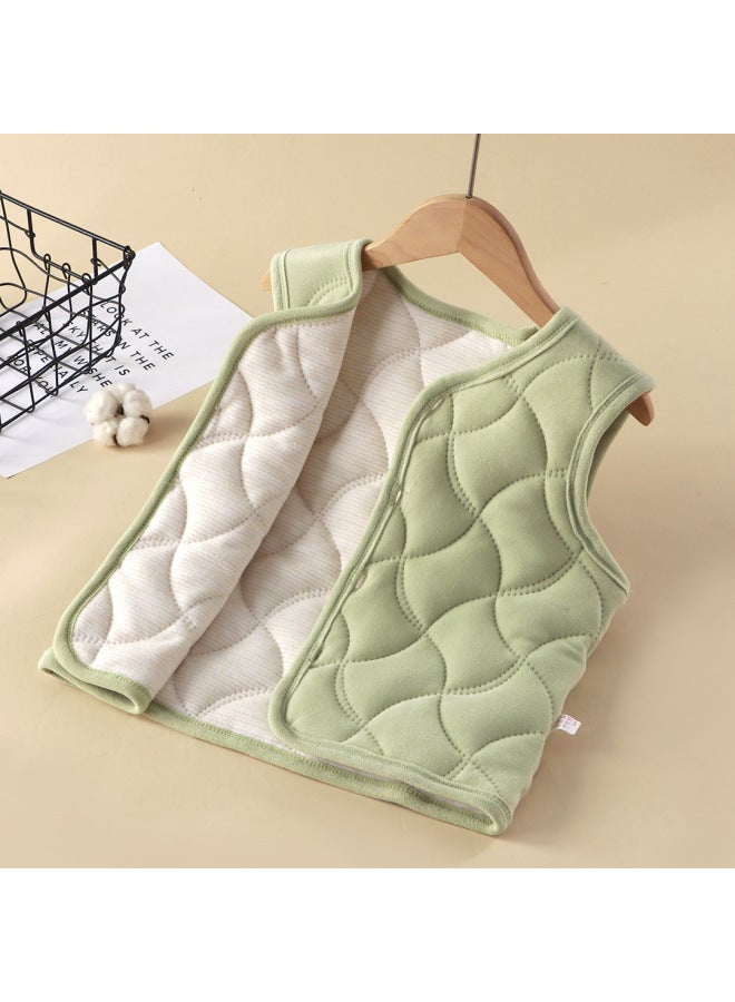 Children's Warm Vest For Autumn And Winter, Fleece-lined For Winter, Suitable For Students To Wear Under School Uniforms, Winter Padded Children's Vest, Thickened For Winter