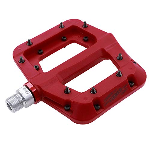 FOOKER MTB Pedals Mountain Bike Pedals 3 Bearing Non-Slip Lightweight Nylon Fiber Bicycle Platform Pedals for BMX MTB 9/16" - Image 1