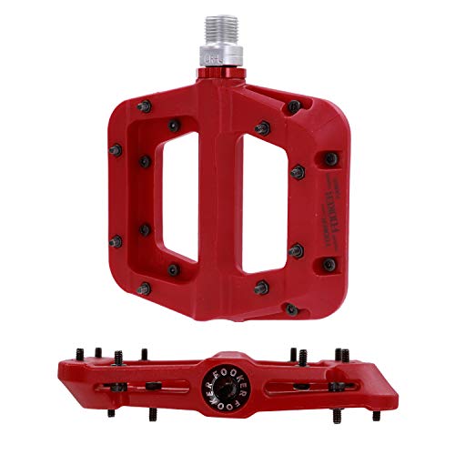FOOKER MTB Pedals Mountain Bike Pedals 3 Bearing Non-Slip Lightweight Nylon Fiber Bicycle Platform Pedals for BMX MTB 9/16" - Image 4