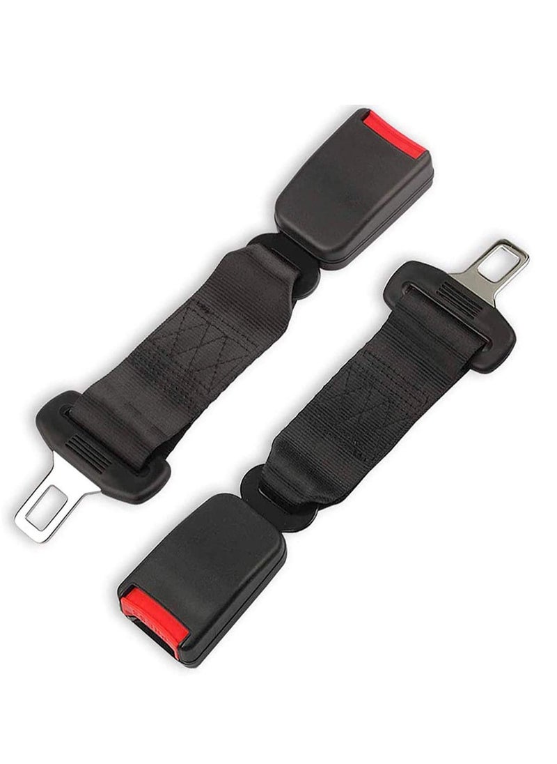 Excefore Seat Belt Extender & Seat Belt Tensioner, Pregnant Woman Car Belt Car Extension 2 PCS, Buckles Extender, 7/8" Metal Tongue Universal, Extension Socket Connecter  - Image 1