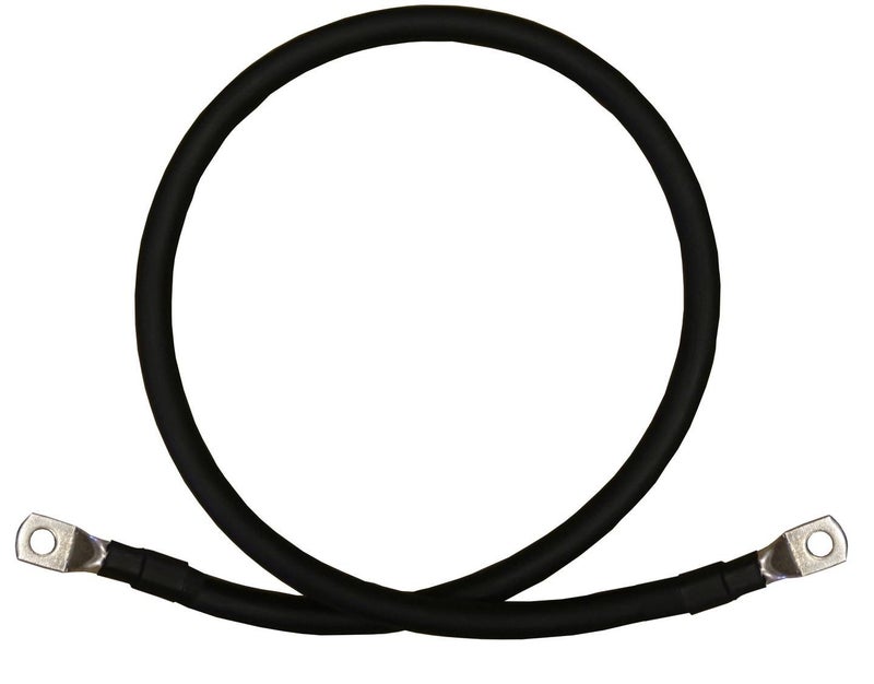 WindyNation 6 AWG Gauge Red + Black Pure Copper Battery Inverter Cables Solar, RV, Car, Boat 7 feet 5/16 in Lugs - Image 4