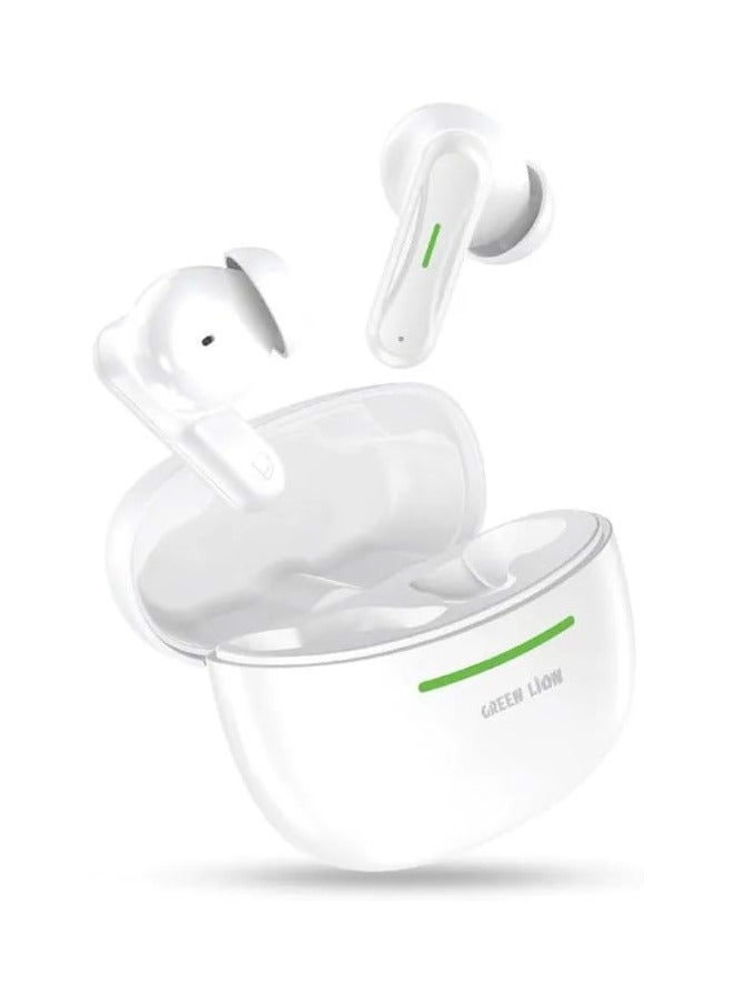 Green Lion Cairo Premium Sound Wireless Earbuds - Stylish Design with High-Fidelity Sound, Bluetooth 5.3 Connectivity, Intuitive Touch Features, and 4 Hours of Playback for an Immersive Listening Experience. - Image 1