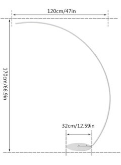 HOCC HOCC LED ARC Floor Lamp White for Modern Community , Nordic Style  - Image 3